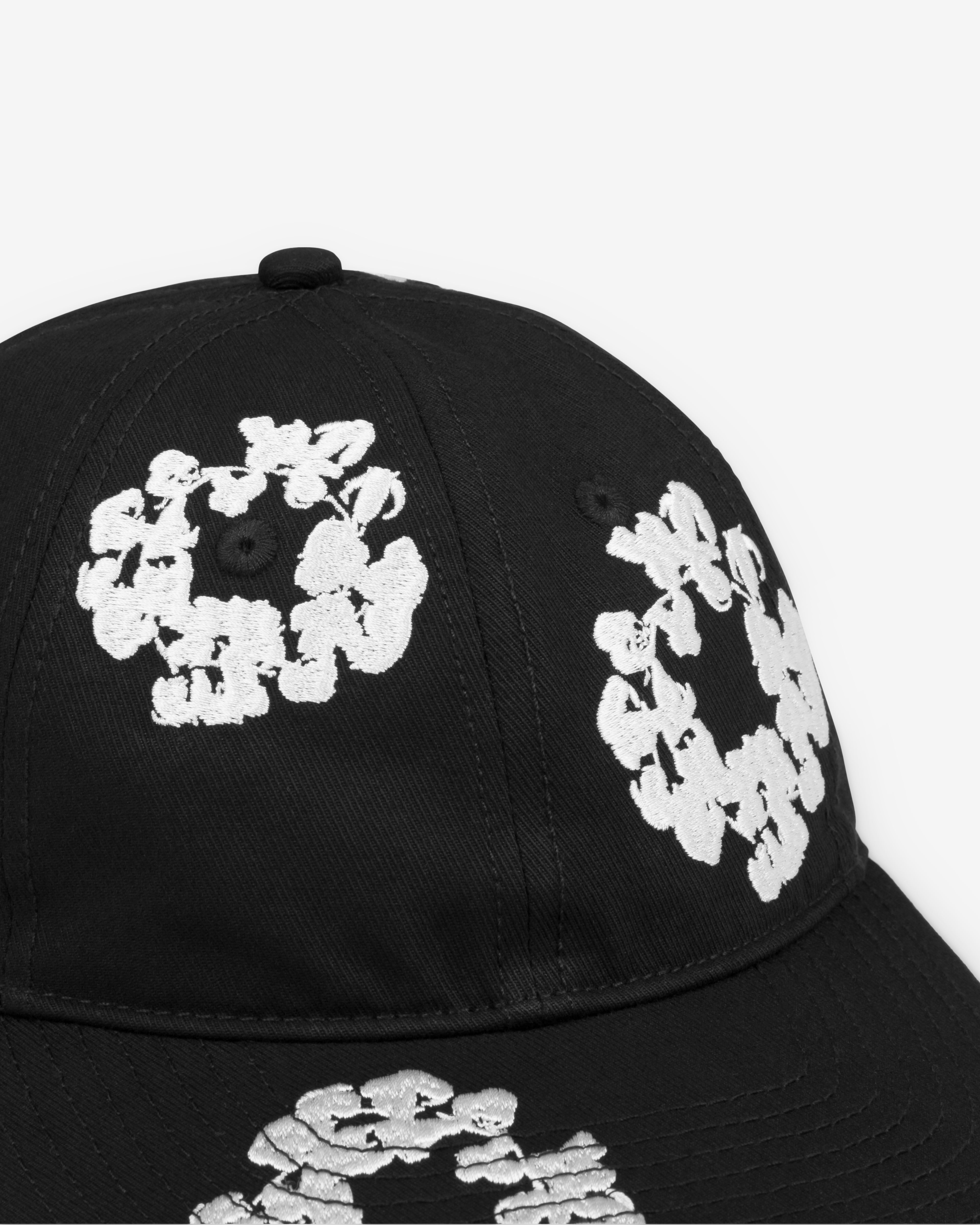 Denim Tears: Men's Cotton Wreath Cap (Black) | DSMNY E-SHOP
