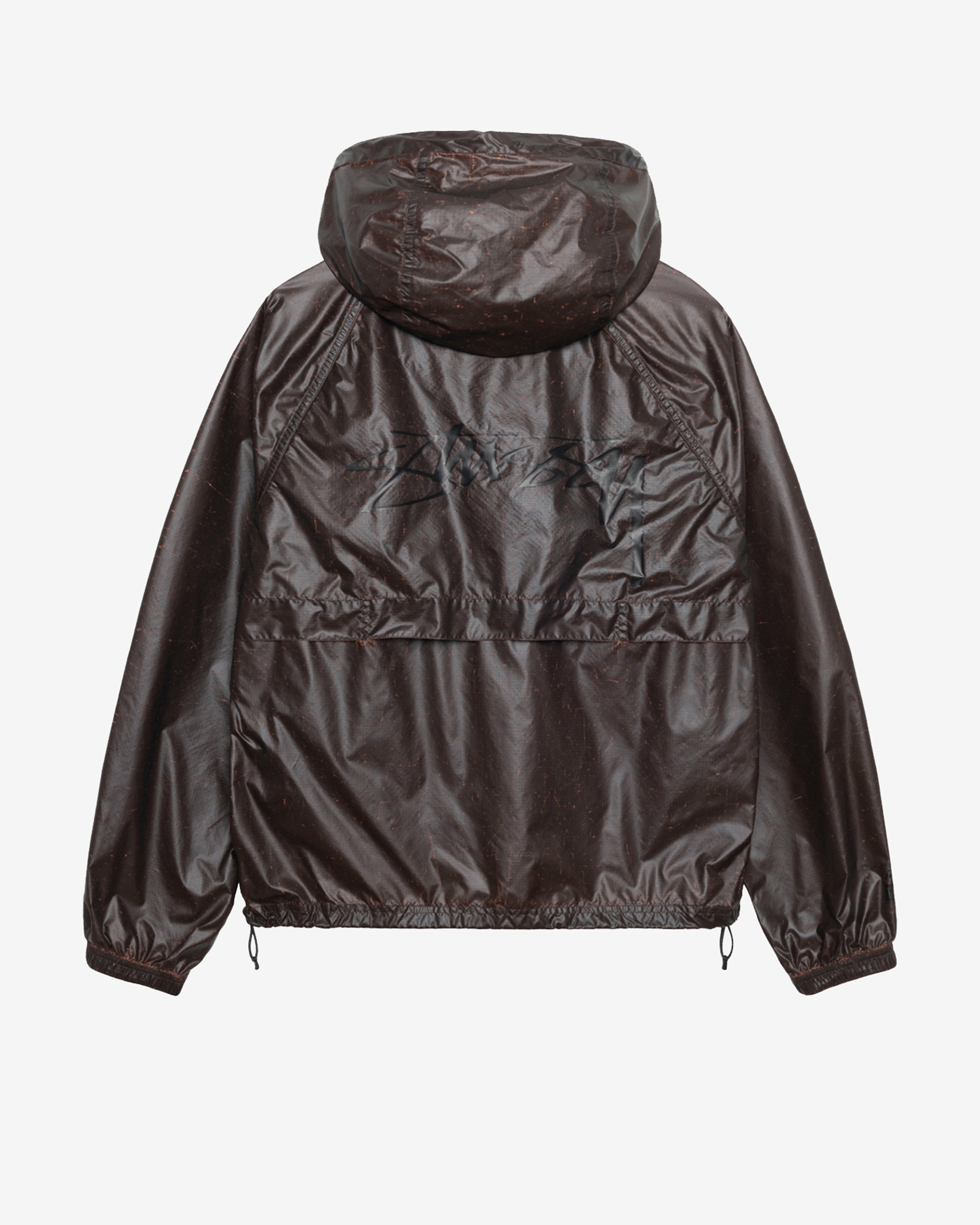 Stüssy: Men's Beach Shell Cracked Ripstop (Brown) | DSMNY E-SHOP