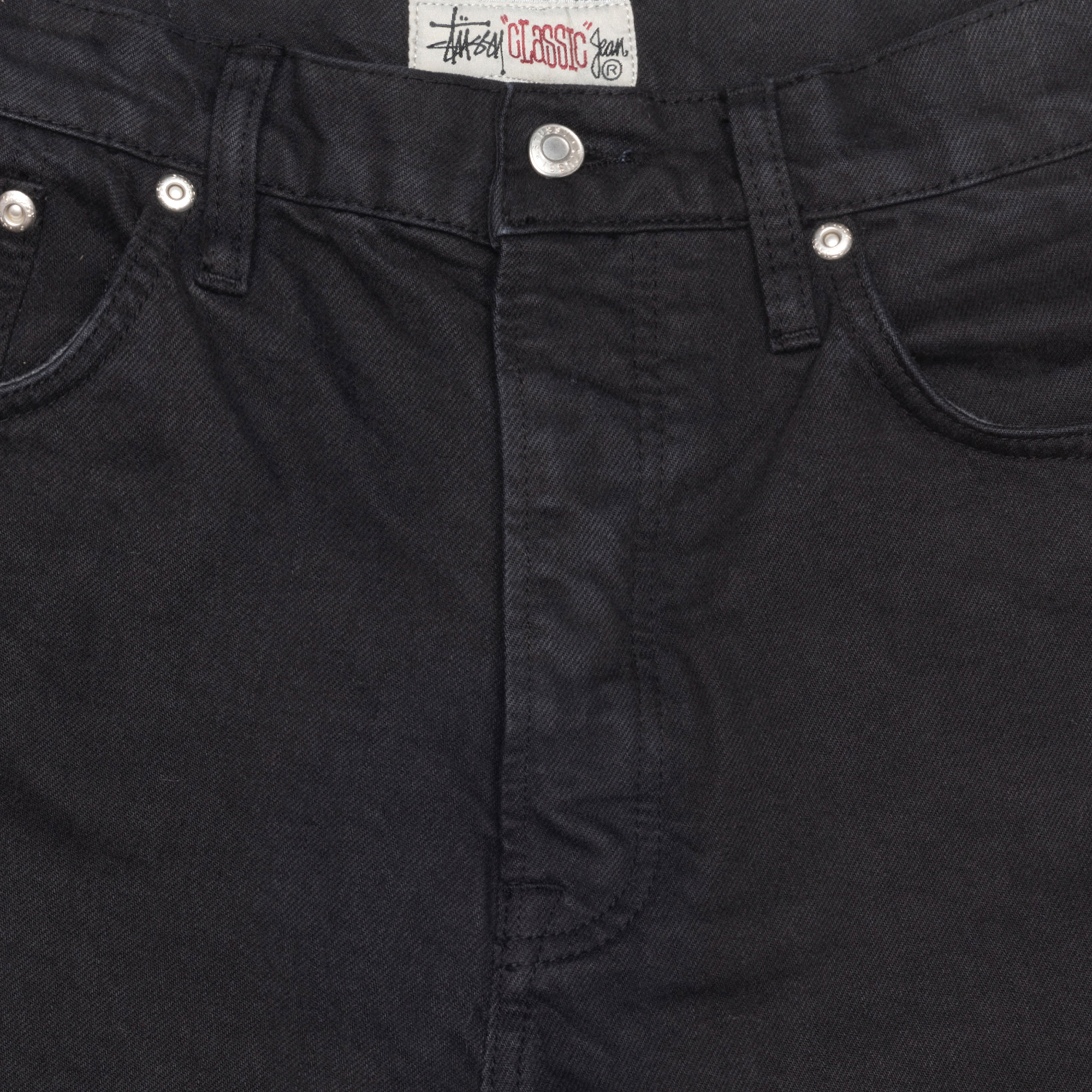 Stüssy: Men's Overdyed Classic Jeans (Black) | DSMNY E-SHOP