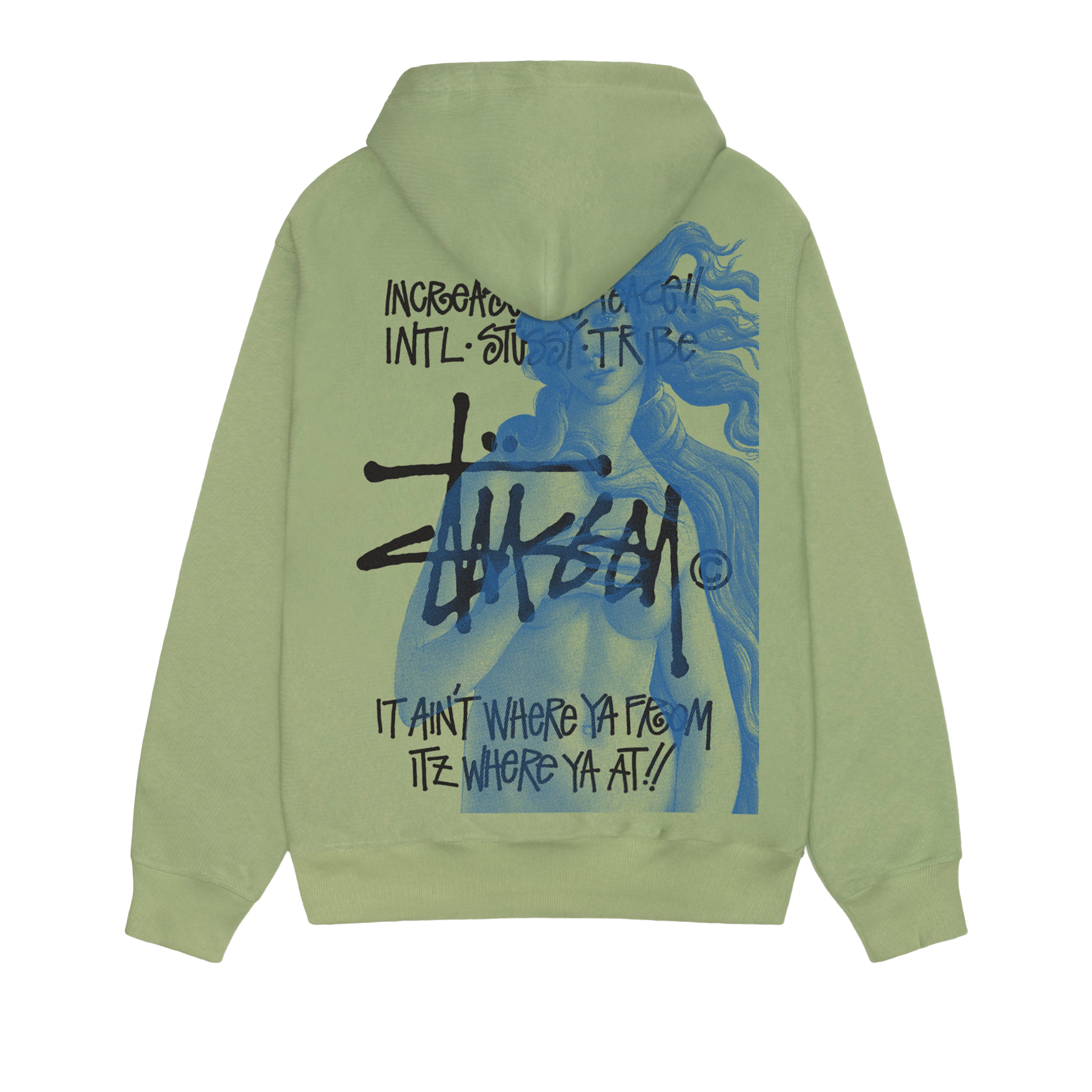 Stüssy: Men's Ist Venus Zip Hood (Moss) | DSMNY E-SHOP