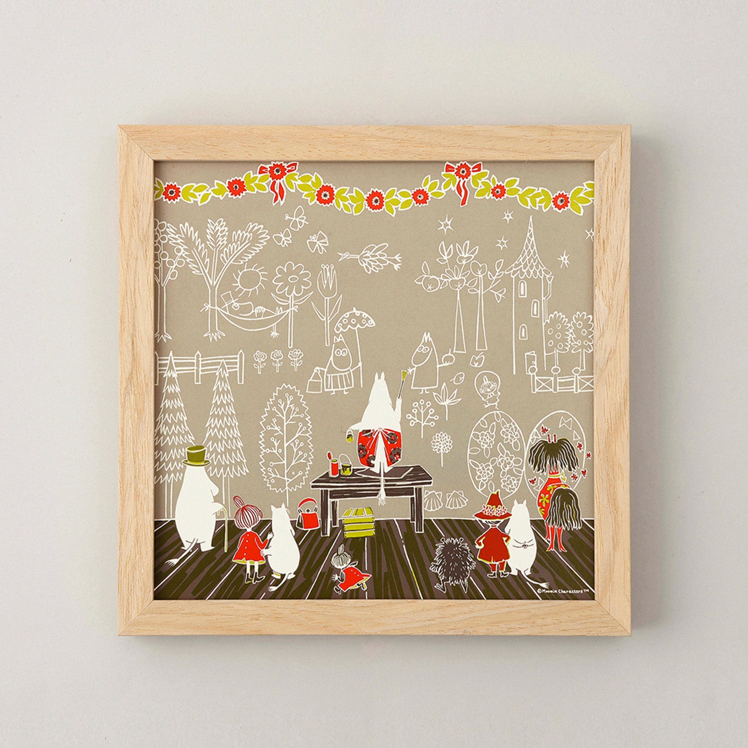 MOOMIN TRIBUTE WORKS×a good view アートポスター フレームセット