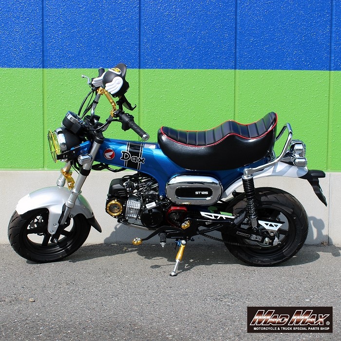 Mr Quick製 ホンダ DAX125(ST125)用 チョビ三段シート ブラック/レッド