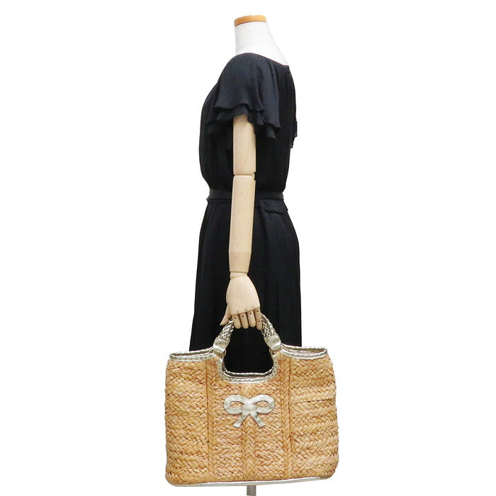 Anya Hindmarch/アニヤ・ハインドマーチ】 カゴバッグ/ストローバッグ