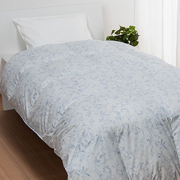 羽毛合掛けふとん[ダック] （シングル）150x210cm ピンク ふとんがわ