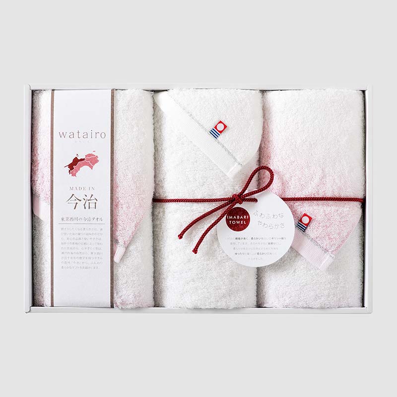 watairo フェイスタオル3枚セット （タオルギフト）【フェイスタオル