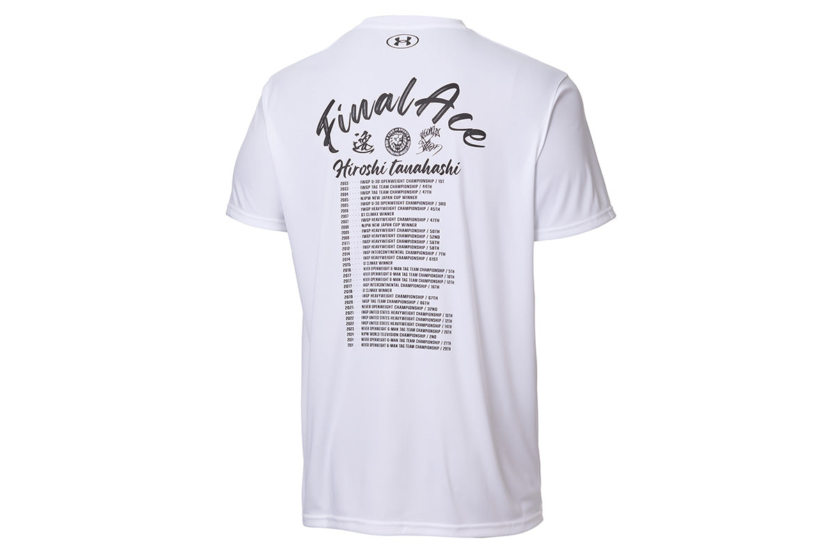 UA 棚橋弘至 FINAL ACE LEGACY Tシャツ（ホワイト）