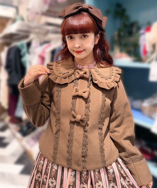 ショコラベアショートコート | kawaii | axes femme online shop