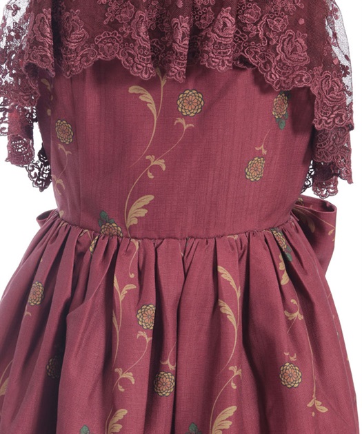 菊と狐柄ジャンパースカート | 大人衣料 | axes femme online shop