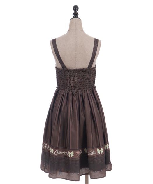 ボンボンショコラ柄ジャンパースカート【受注生産】 | Chalmiere