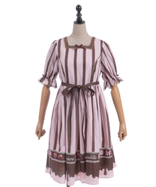 ボンボンショコラ柄ワンピース【受注生産】 | Chalmiere | axes femme