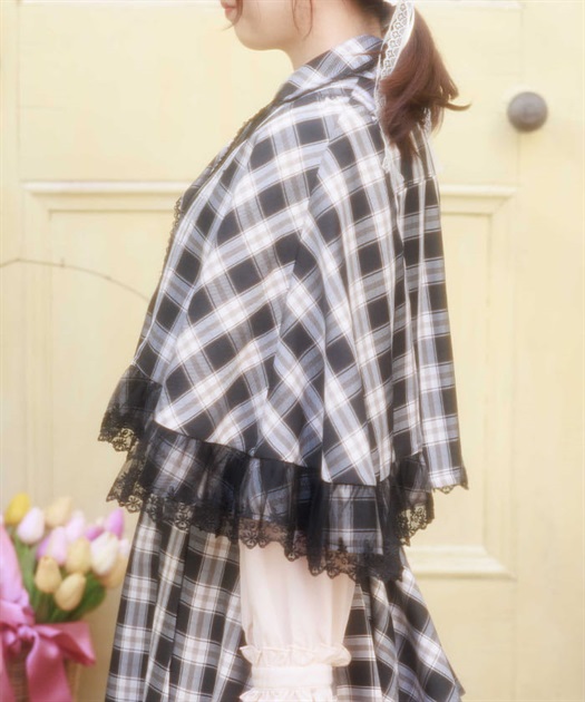 レースフリルケープジャケット | axes femme online shop