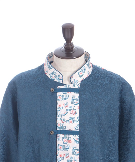 麻雀牌プリントチャイナシャツ | axes femme online shop