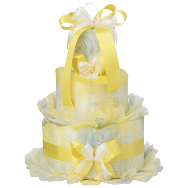 おむつ de ケーキ（中） PREMIUM AN-19PRY-2 ローズイエロー