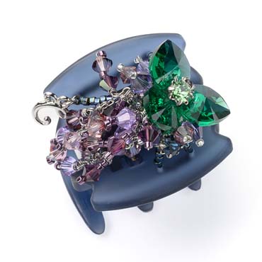 バースフラワー「ハイビスカス」 デザートクリップ 中(ライトブルー