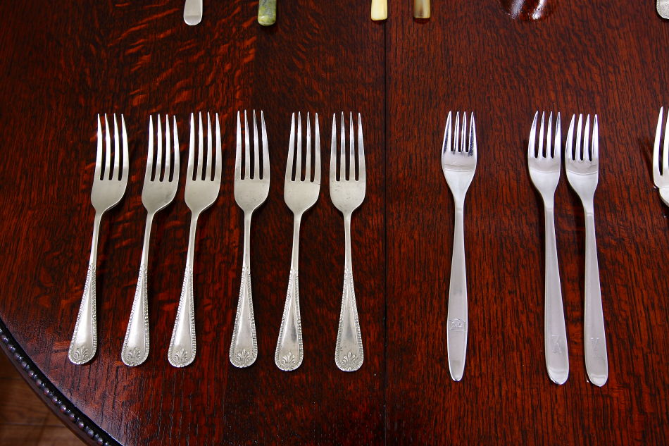 英國名門お一人様 シェフィールド 1950年代 ロンドン購入カトラリー3点