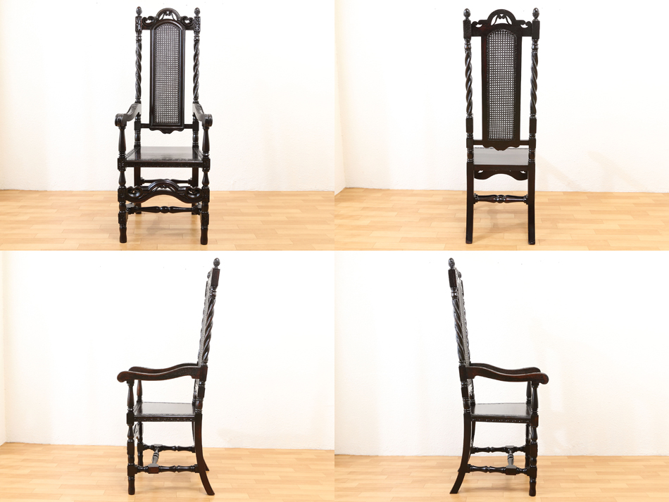 ジャコビアンスタイル ヴィクトリアン ツイスト スーパーハイバック