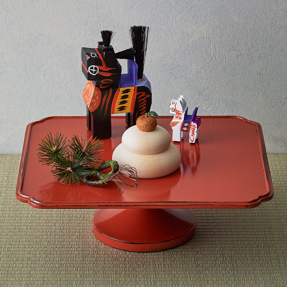 村瀬治兵衛さんの根来高杯・蓬莱飾り: インテリア・ライフスタイル