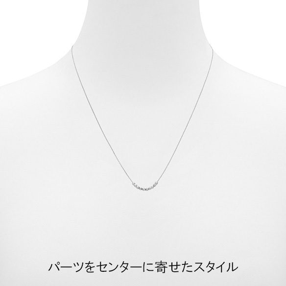 ファセット ミラクル プラチナ シンプルライン〕純プラチナ ネックレス