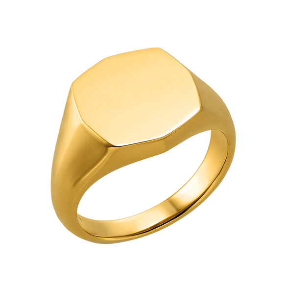 純金 シグネットリング 八角型 | 高品質 金・プラチナ