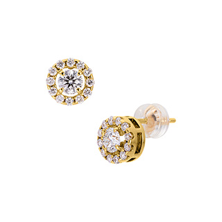 K18イエローゴールド ダイヤモンド ピアス | 高品質 金・プラチナ