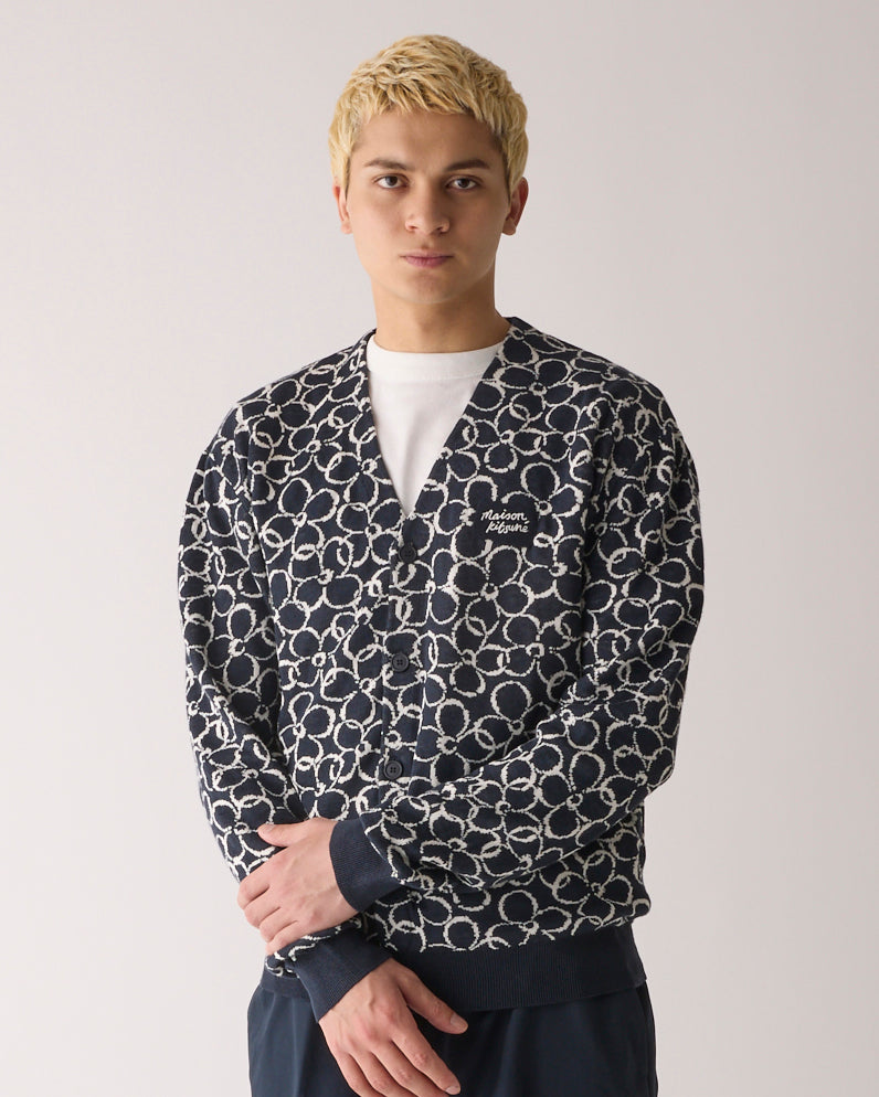 メゾンキツネ】アブストラクト デイジー ジャカード カーディガン – GQ