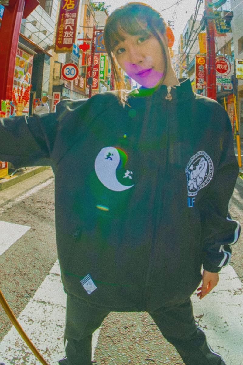 GALFY (ガルフィー) 少林寺犬法トラックジャケット BLACK / ロック