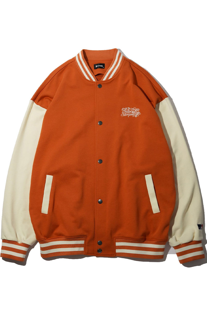 Subciety (サブサエティ) SWEAT STADIUM JKT ORANGE / ロック
