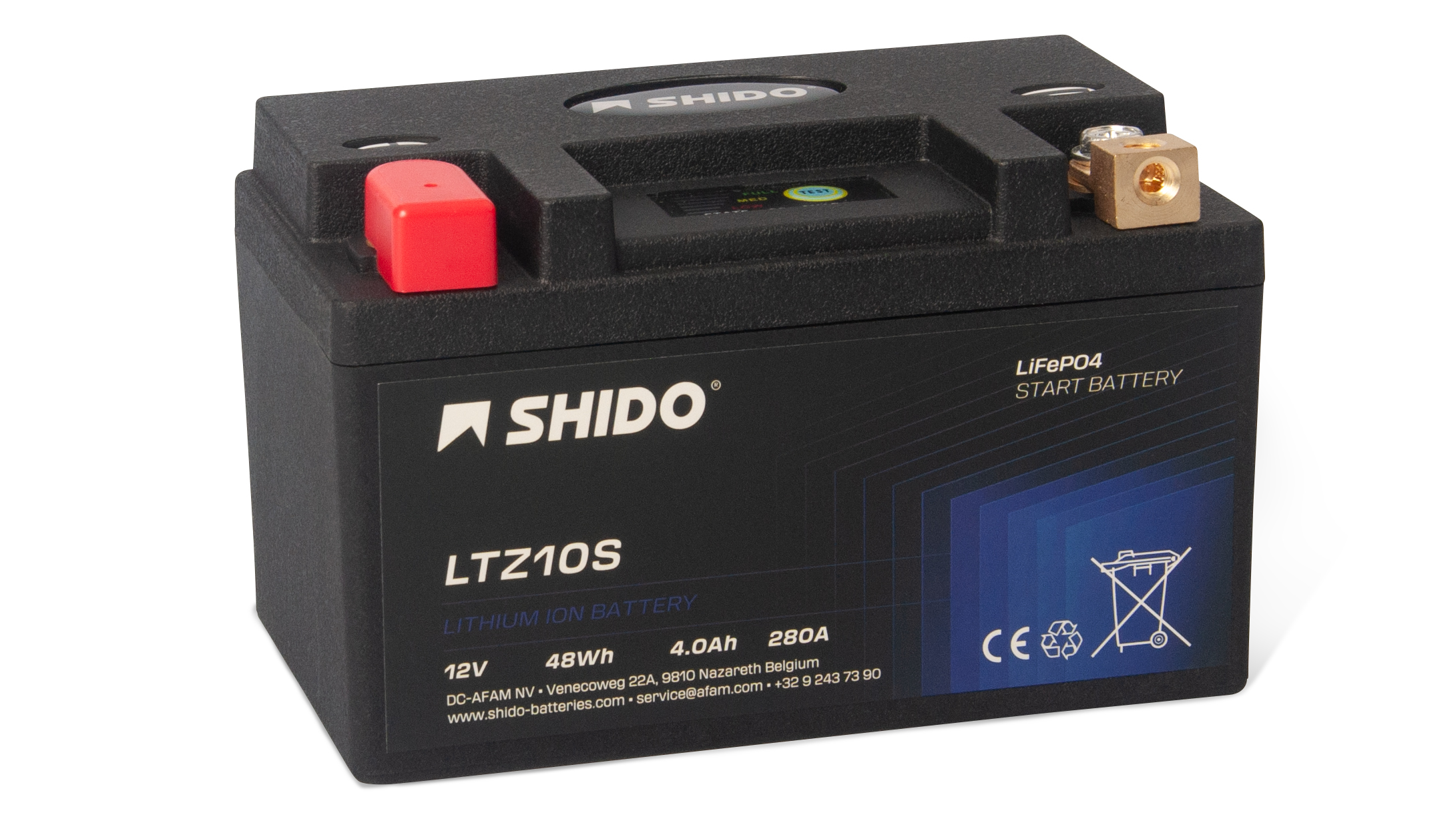Shido Lithium Motorradbatterie LiFePO4 LTZ10S LION | HC Hurricane Shop