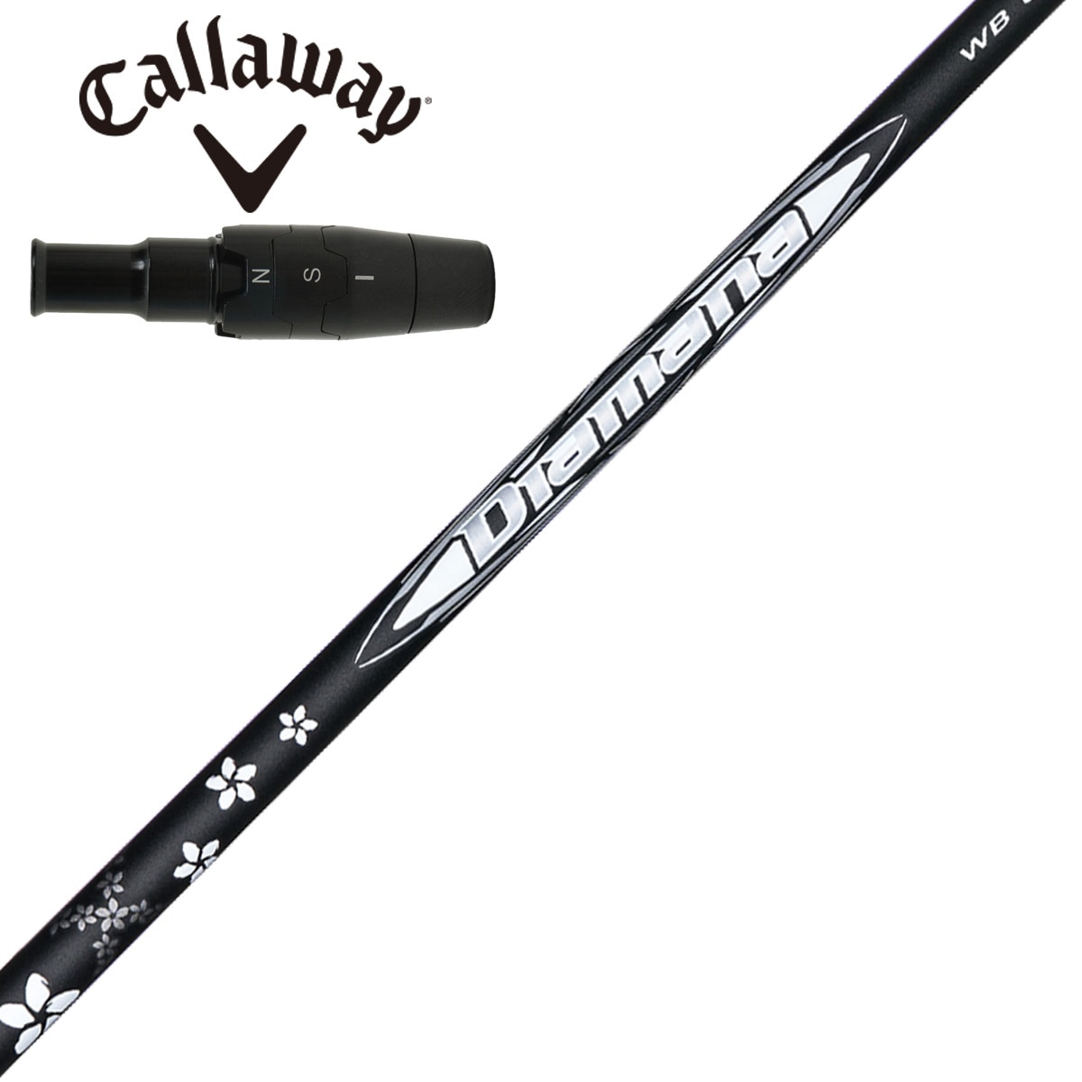 キャロウェイ ドライバー用 Diamana WB スリーブ付きシャフト(スリーブ