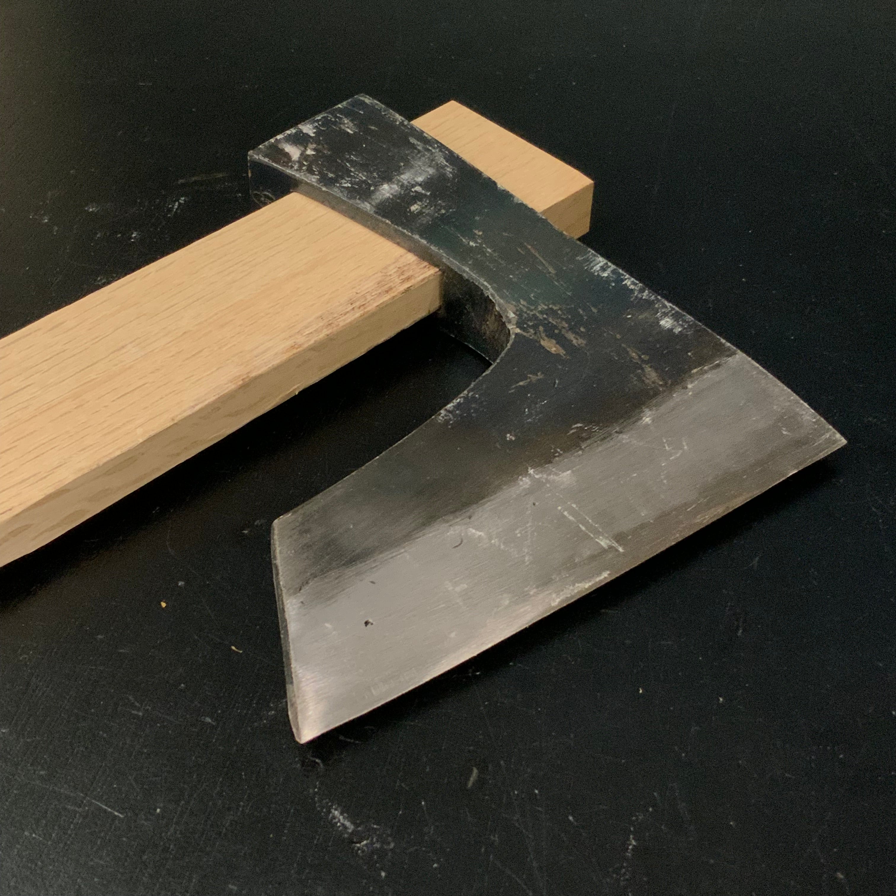 Mk21 Old stock Japanese Carpenter's Axe 掘出し物 鉞 木割り斧 Masakari
