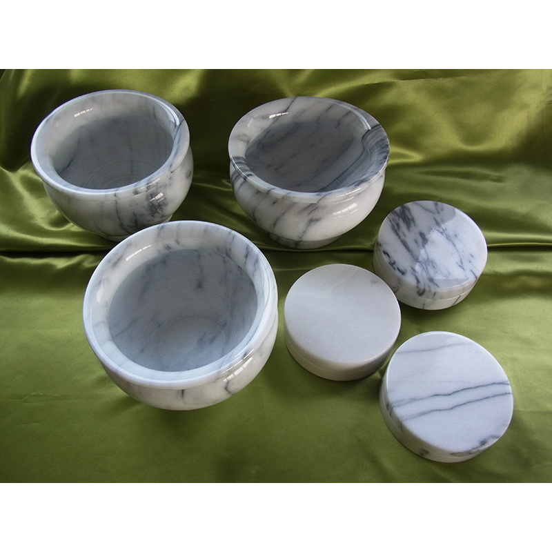 未使用】大理石香炉3セット（6寸香炉・4寸抹香入） - きかくマルシェ
