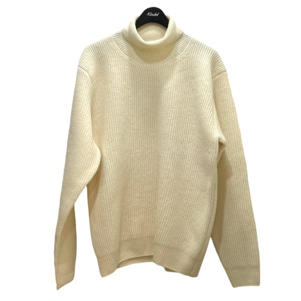 AURALEE(オーラリー) Milled French Merino Rib Knit Turtle フレンチ