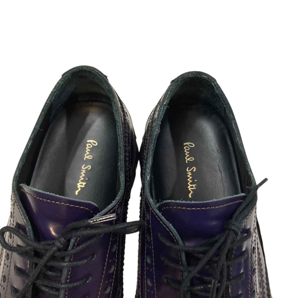 Paul Smith(ポールスミス) ウイングチップシューズ パープル サイズ