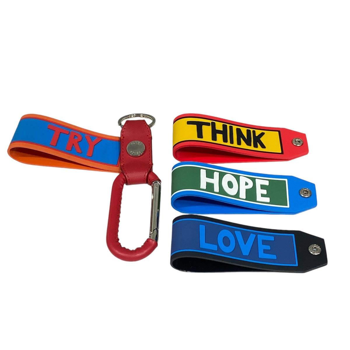 FENDI(フェンディ) 替えラバーストラップ付カラビナ キーホルダー