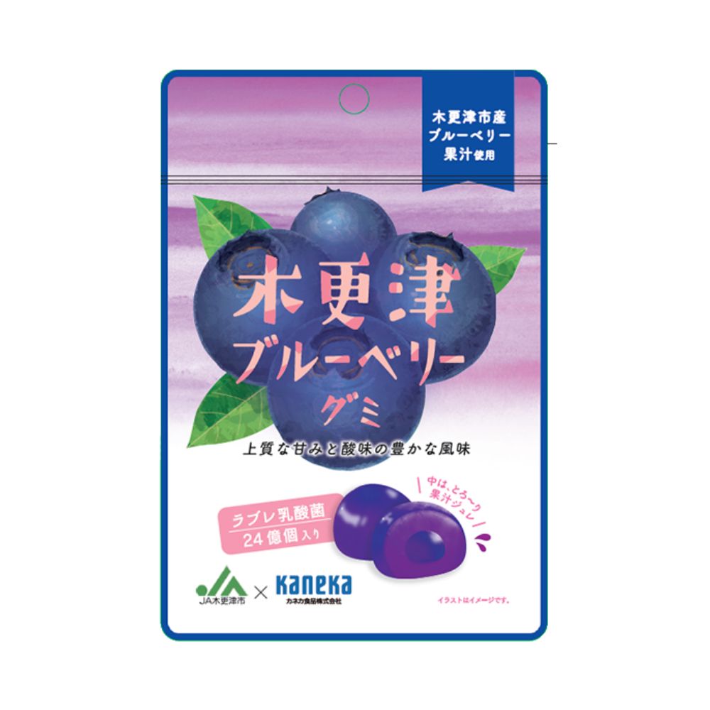 JA×カネカ食品 ラブレ乳酸菌入りグミ 木更津ブルーベリー 40g ＜1袋