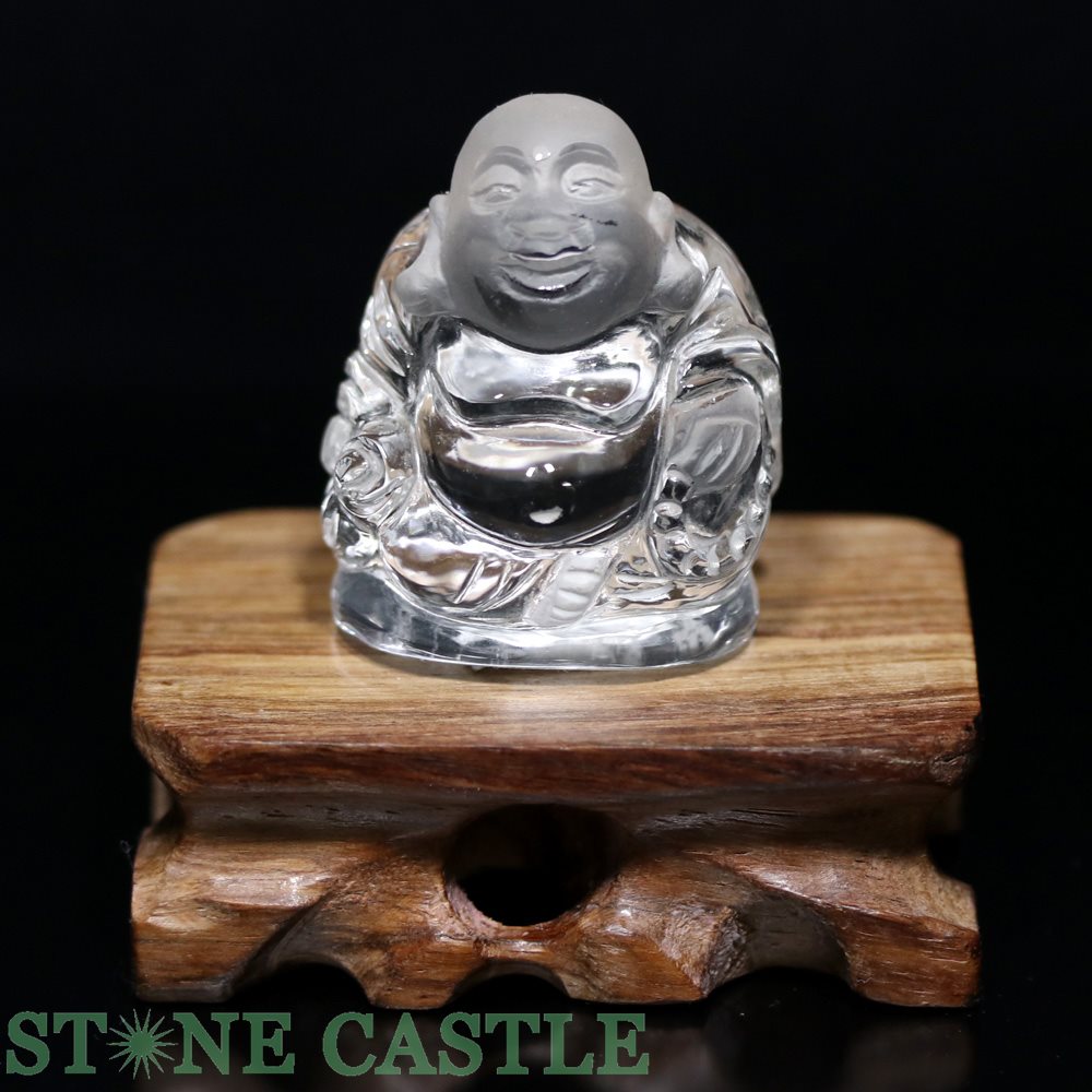 楽天市場】☆置物一点物☆【彫刻置物】七福神 布袋 水晶 (EX) (台付