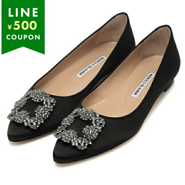 楽天市場】マノロブラニク パンプス ハンギシ ジュエルバックル