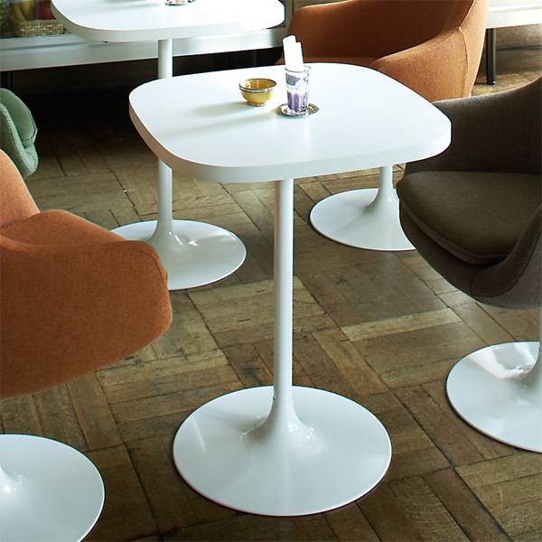 楽天市場】北欧 カフェテーブル 60 1本脚 ホワイト カフェ テーブル