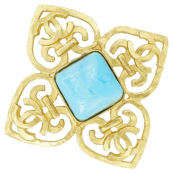 楽天市場】シャネル ブローチ ココマーク メタル カラーストーン