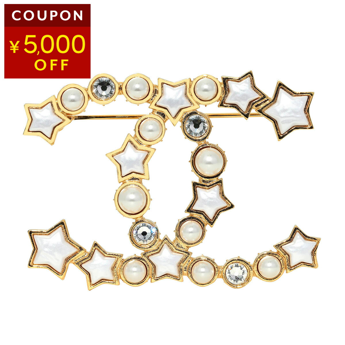 楽天市場】シャネル ブローチ CHANEL ピンブローチ ココマーク ライン