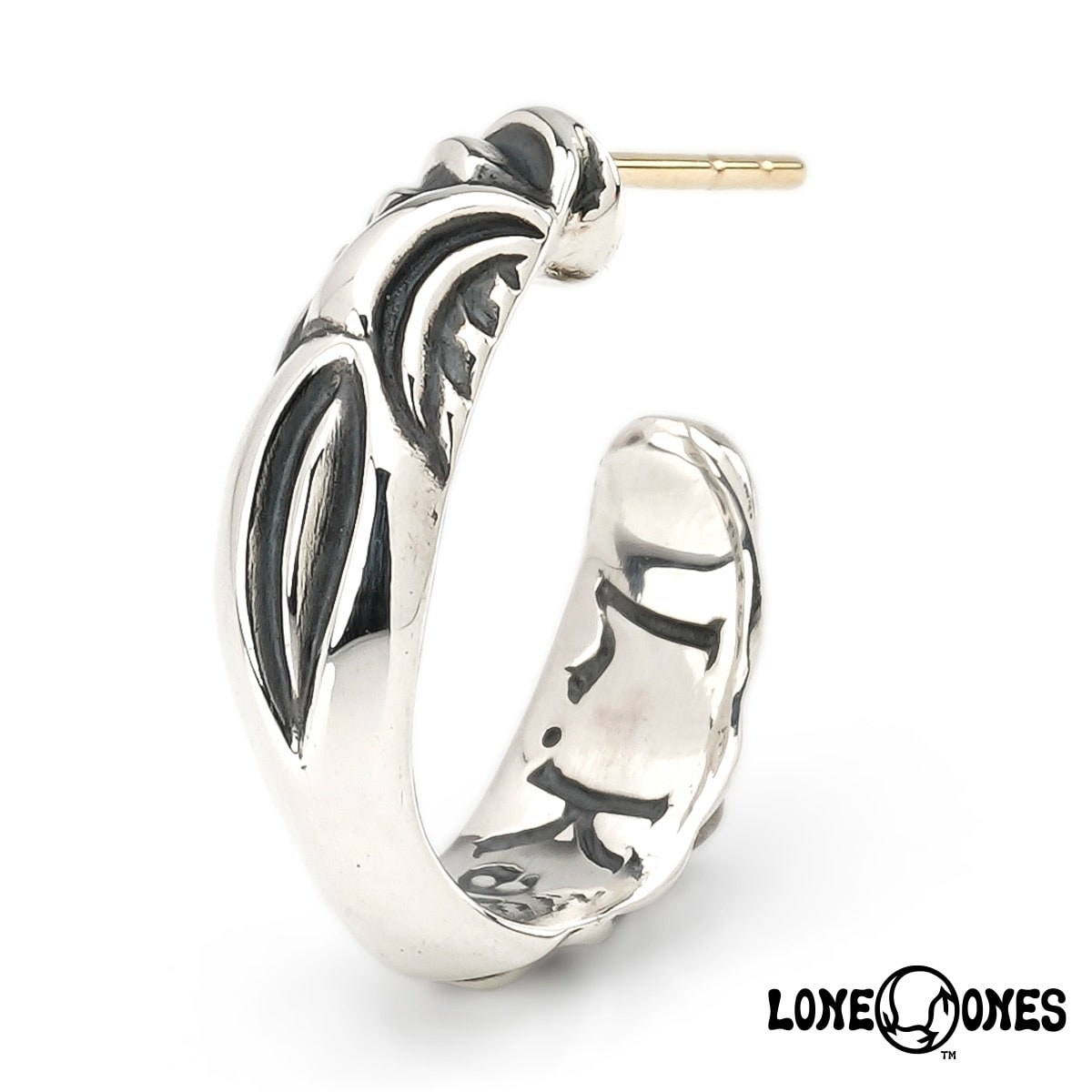 楽天市場】ロンワンズ LONE ONES カーブドスタッドイヤリング ピアス