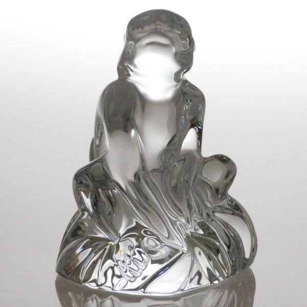 Baccarat クリスタルオサル置物 Baccarat クリスタルガラス 猿の置物
