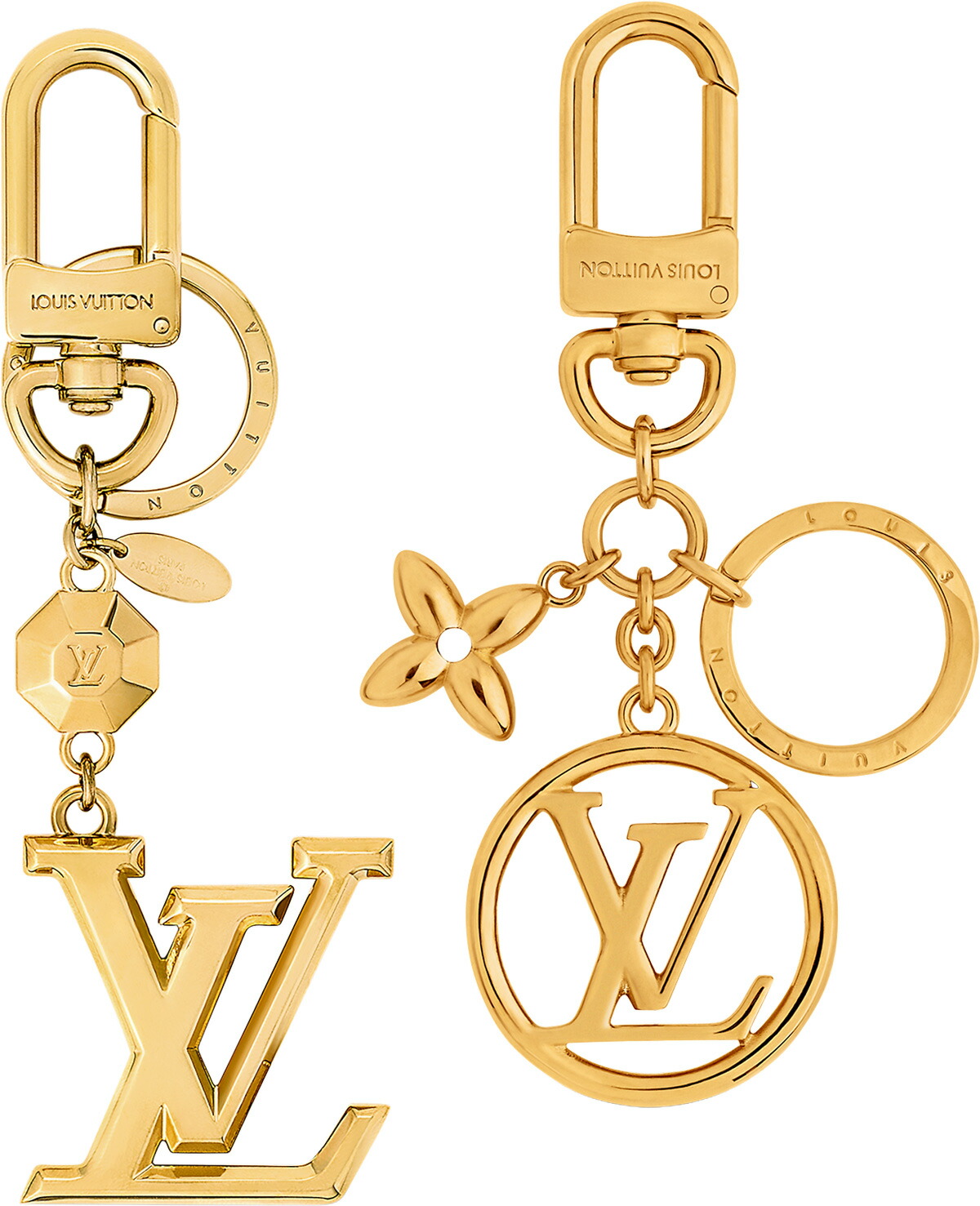 楽天市場】LOUIS VUITTON ルイヴィトンシルバーロゴ刻印キーリングLV