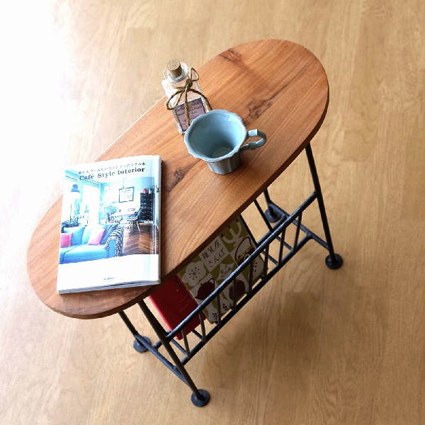 楽天市場】マガジンラック アイアン 木製テーブル おしゃれ デザイン