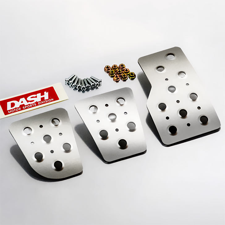 楽天市場】DASH アルミ製 ペダルセット （MT車用） シルバー