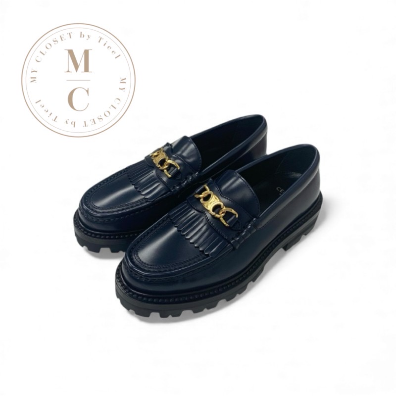 楽天市場】セリーヌ CELINE ローファー ブラック レディース 大きい