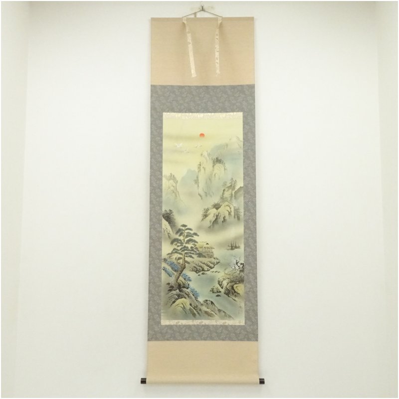 楽天市場】二井榮逸 「 二人静 」 掛軸 尺八横【中古】 : 内田画廊