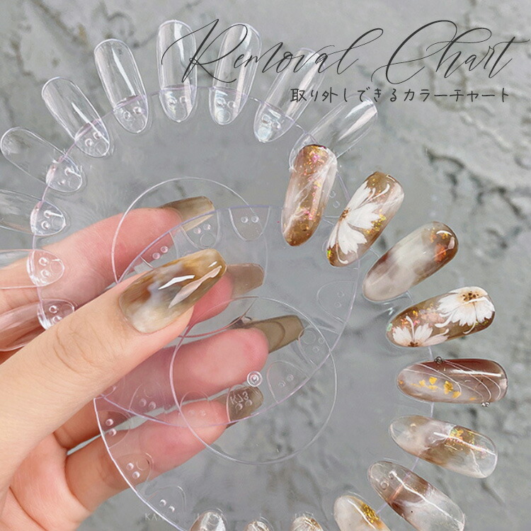 送料込！プリ・カル・エースのジェルネイル☆計33色！カラーチャート