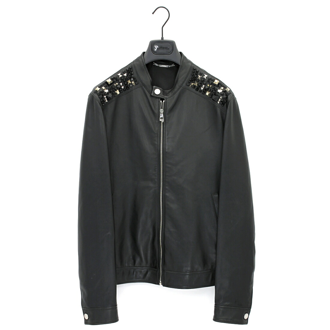 楽天市場】ヴェルサーチェ ジャケット メンズ ライダース 本革