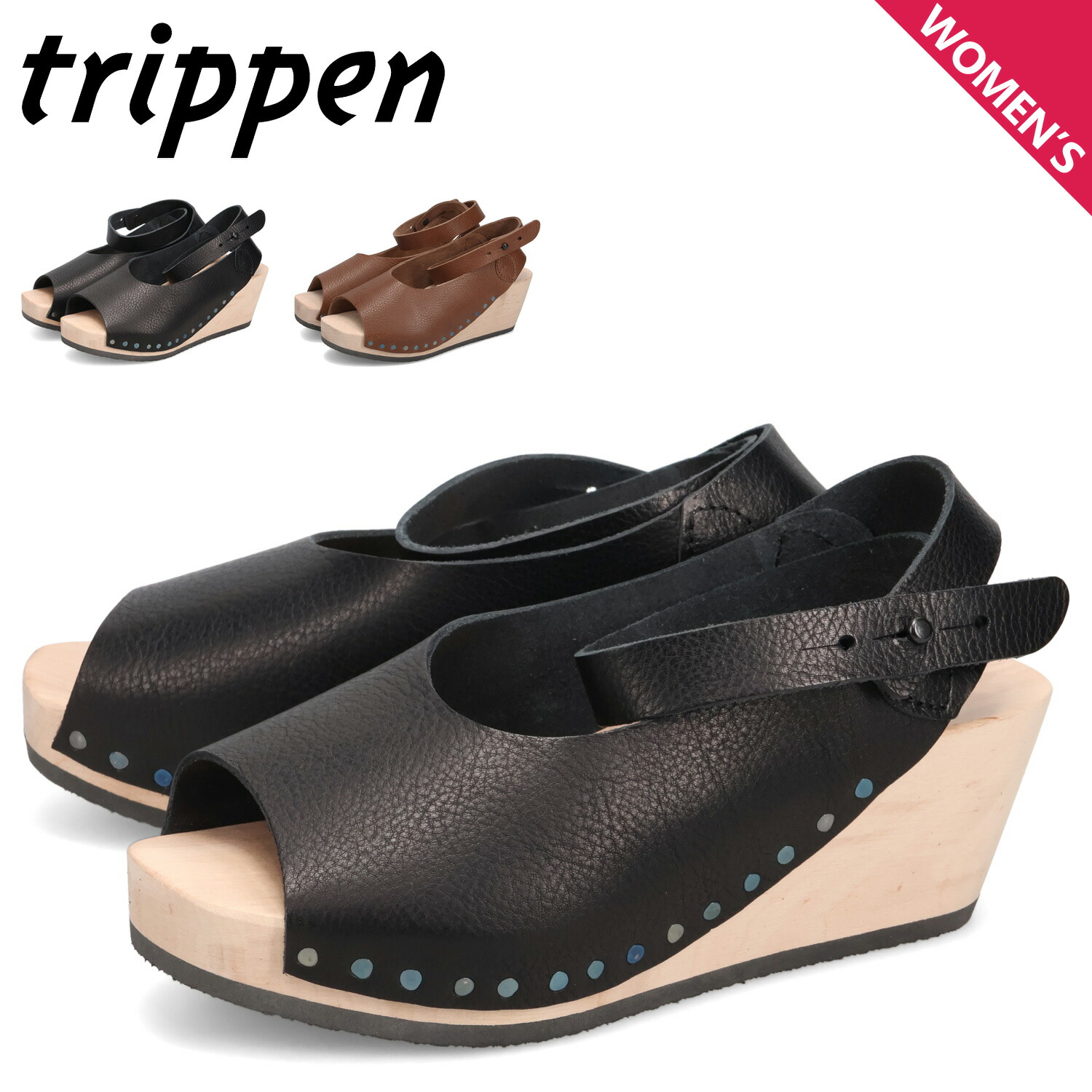 楽天市場】trippen(トリッペン) レザー アンクルベルト ウェッジソール